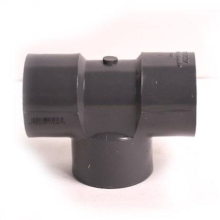 Thrifco Plumbing 1-1/4 Inch Threaded x Threaded x Threaded PVC Tee SCH 80 8214944